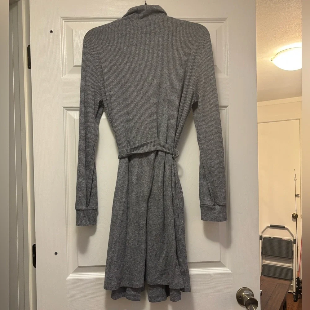 COSABELLA Gray Long Sleeved Robe with Tie Waist - Picture 7 of 8